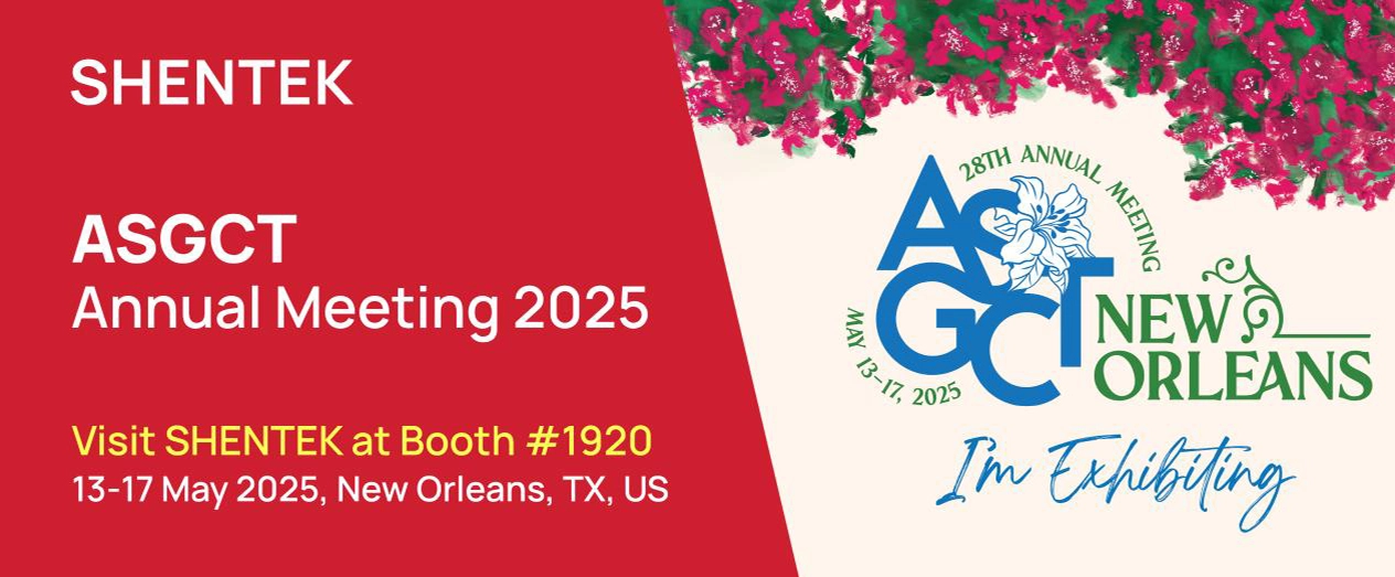 다가오는 나는 SHENTEK가 당신을 ASGCT 연례 회의 2025 초대합니다.